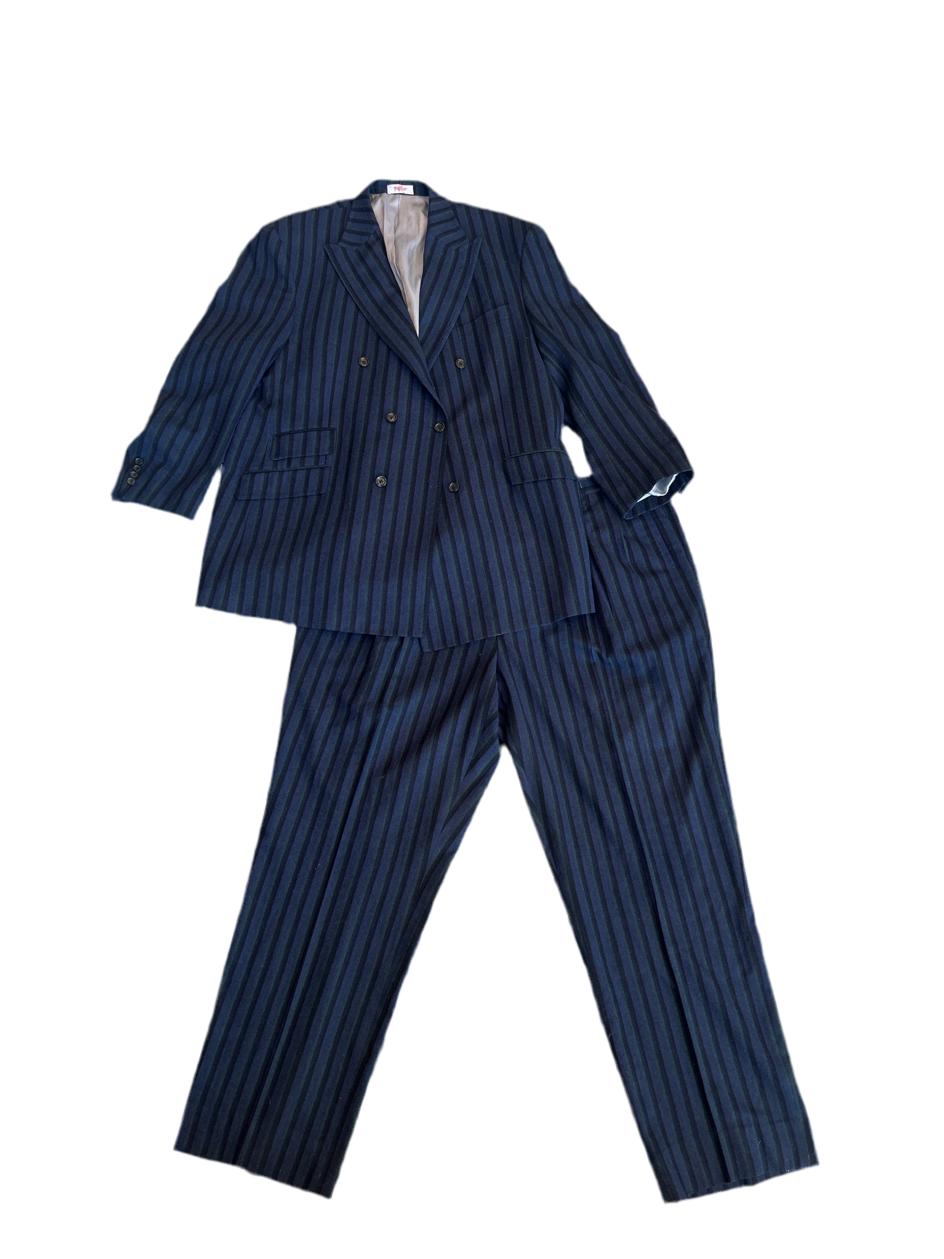 3X Tiglio Rosso Lanificio Di Biella Two Piece Blazer Set