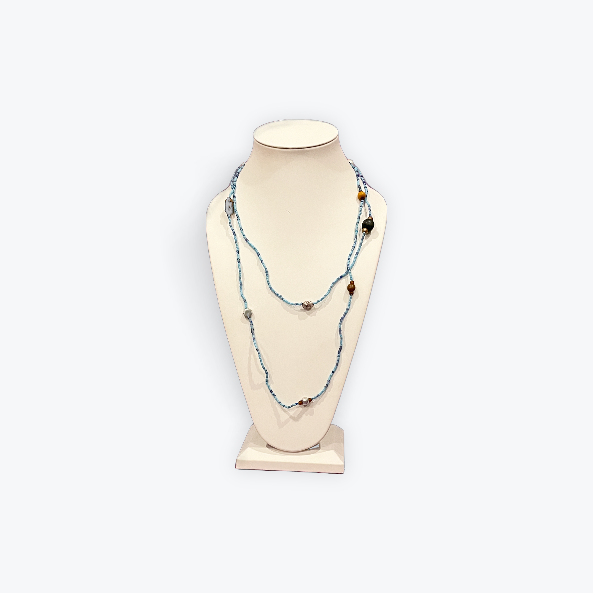 Handmade Glass Seed Bead Necklace
