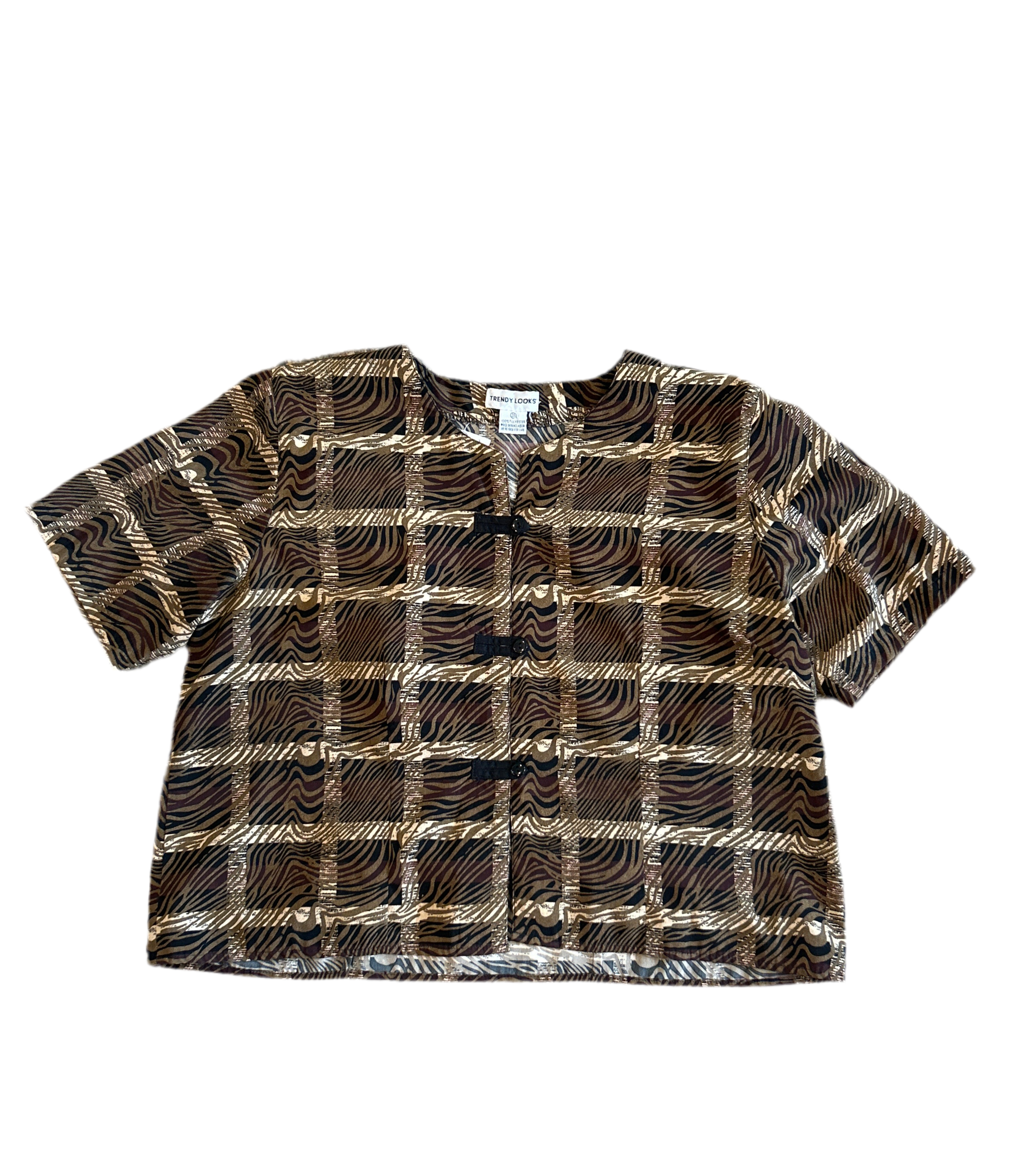 Trendy Looks Abstract Button Up