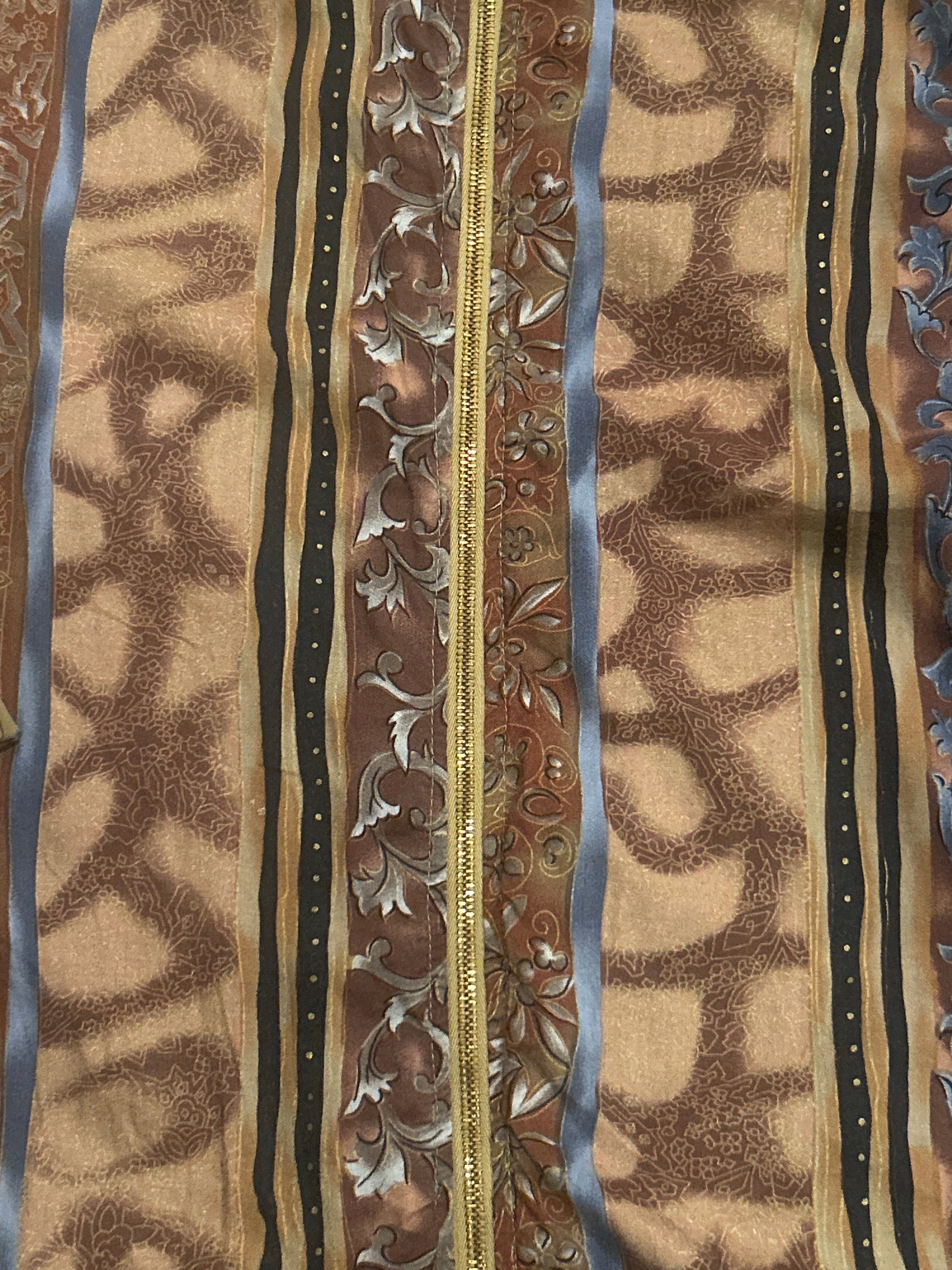 3X Brown Abstract Print Sports Savvy Windbreaker