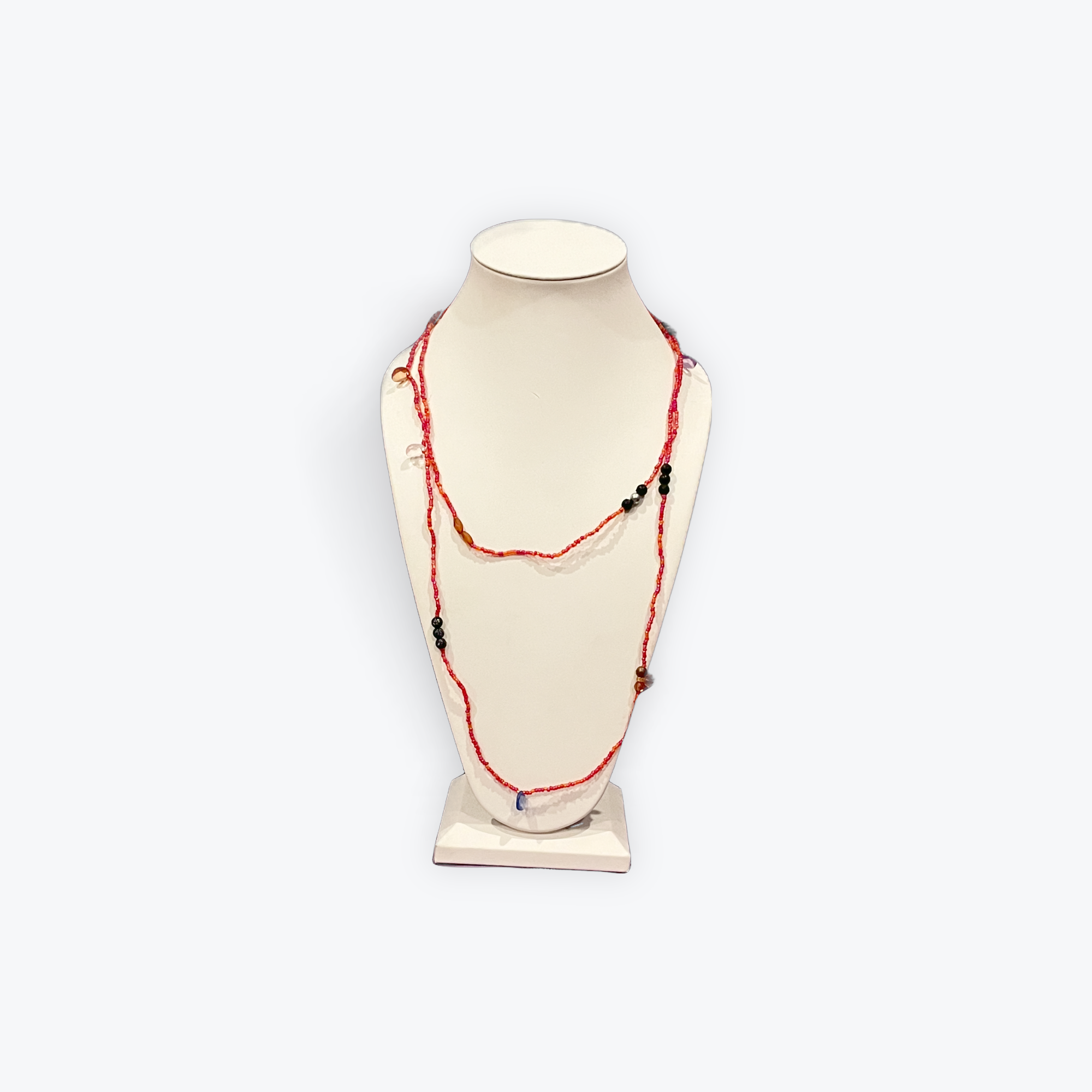 Handmade Glass Seed Bead Necklace