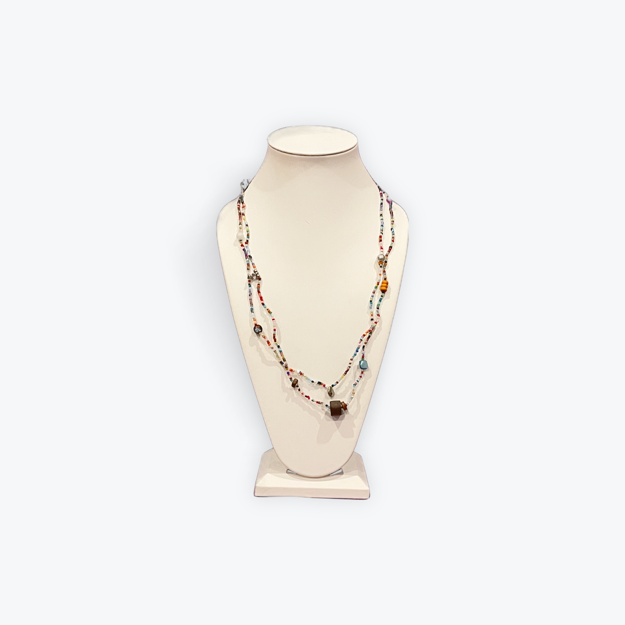 Handmade Glass Seed Bead Necklace