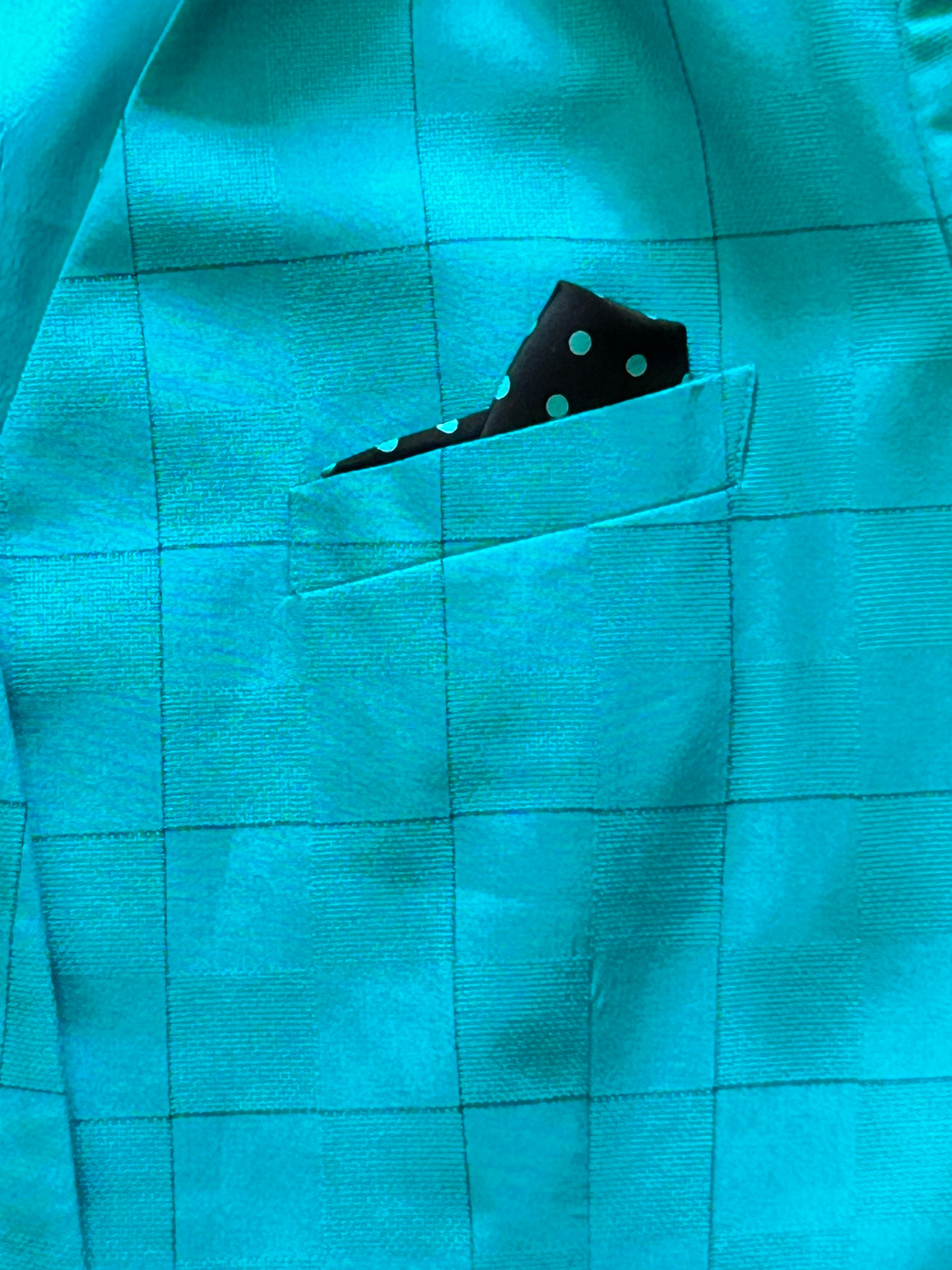3X Kasper II Teal Double Breasted Blazer