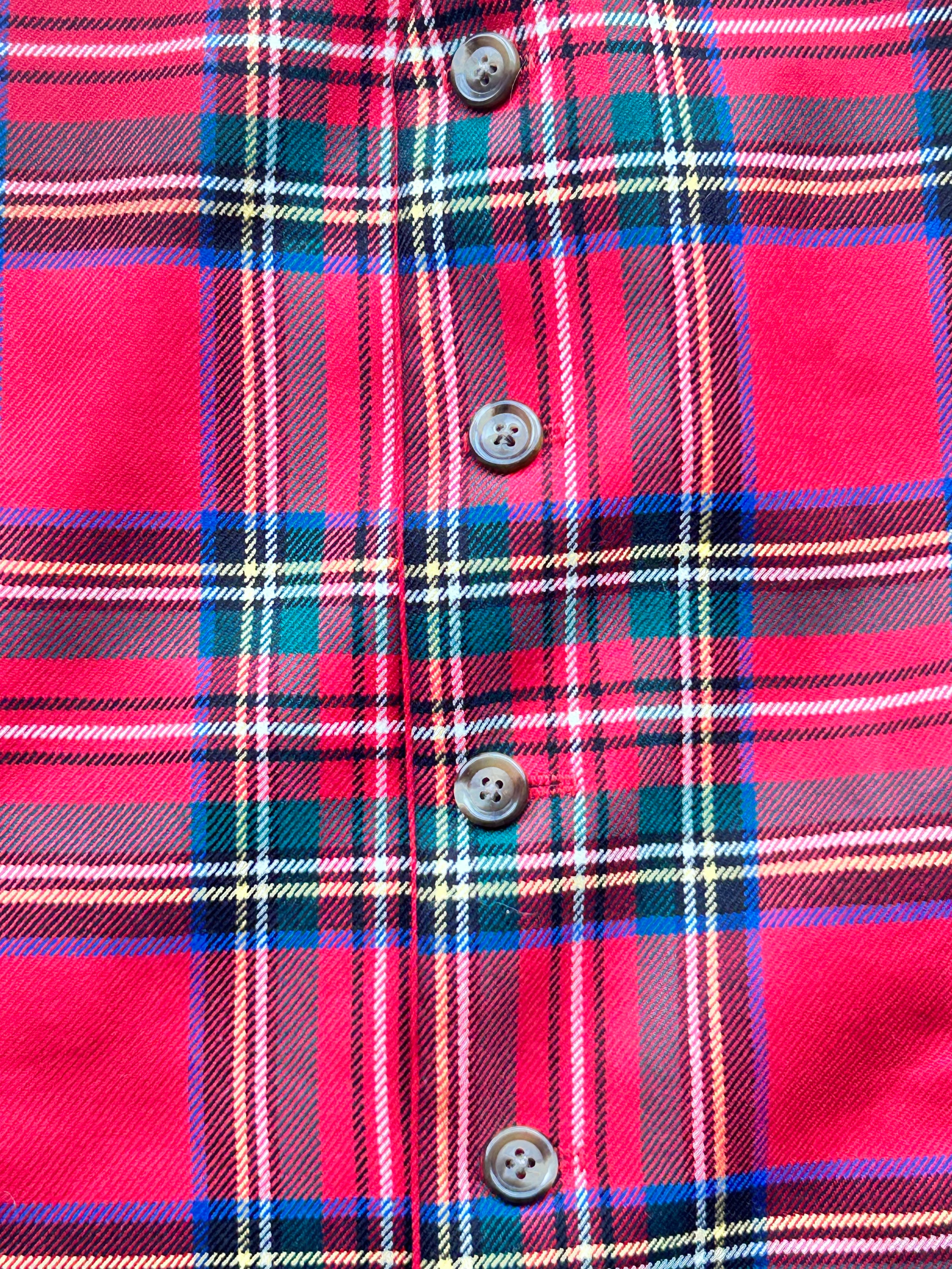 Reversible Red Plaid Vest