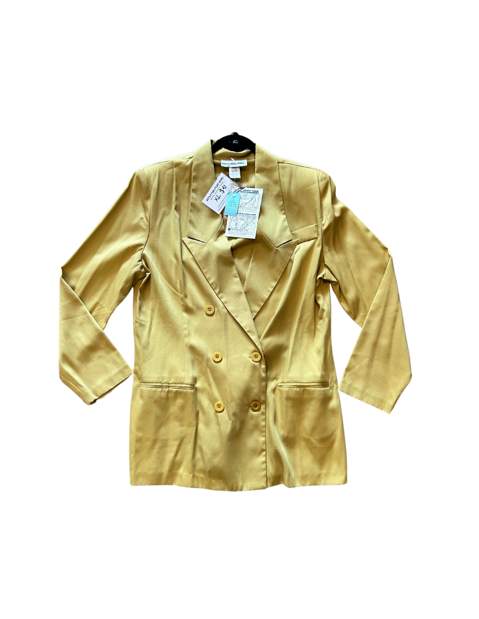 XL David Benjamin Double Breasted Blazer