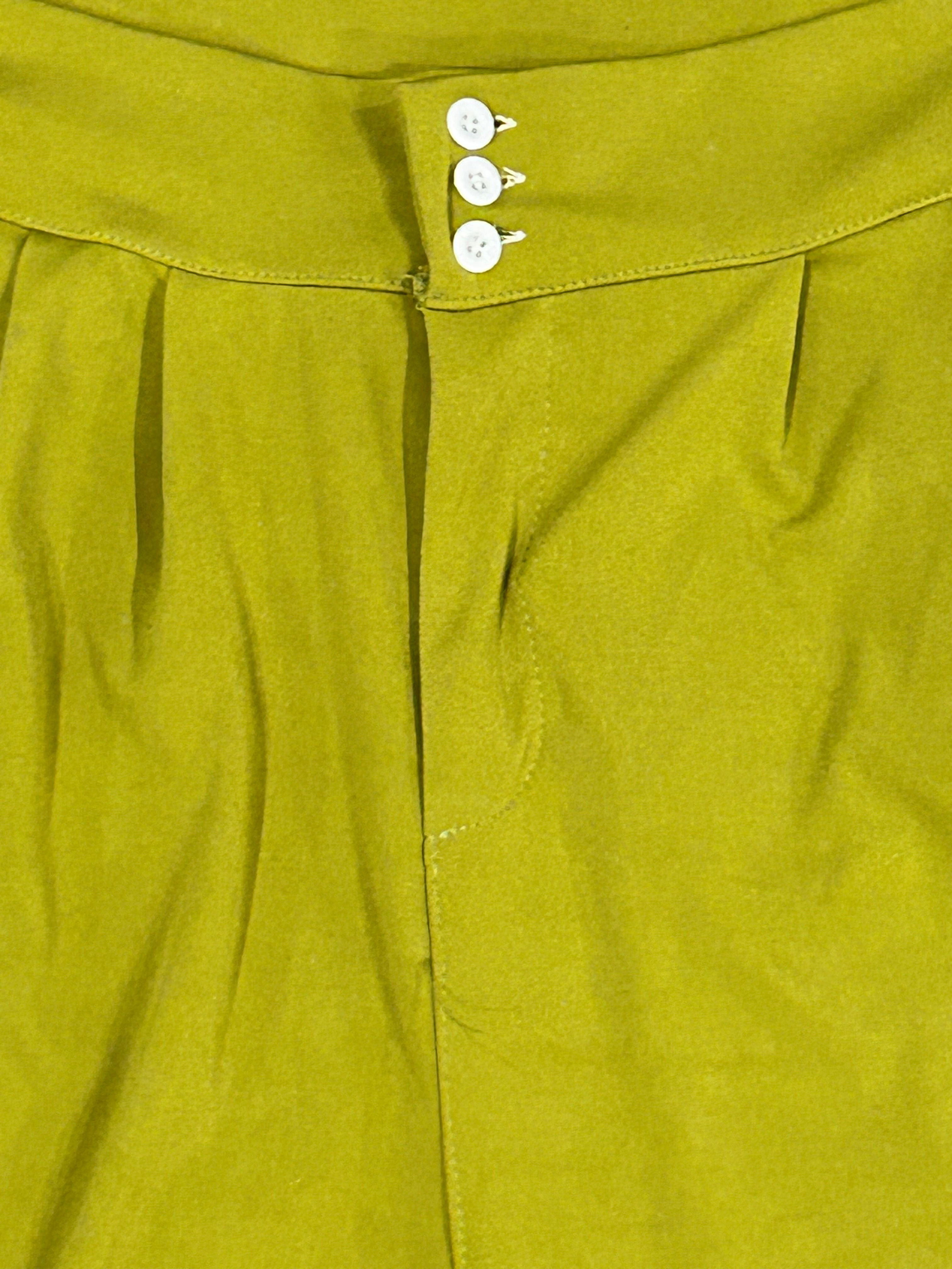 2X Olive Wide Leg Trousers