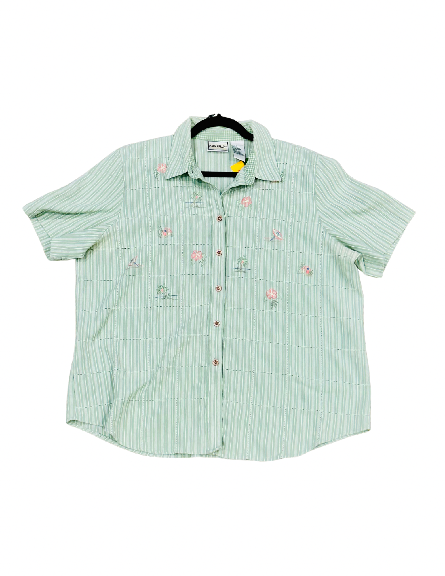 2X Napa Valley Mint Button Up
