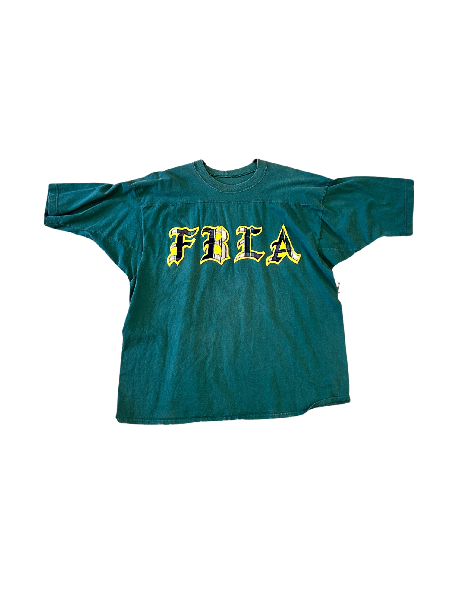 2X FBLA Green Plaid Embroidered T-Shirt