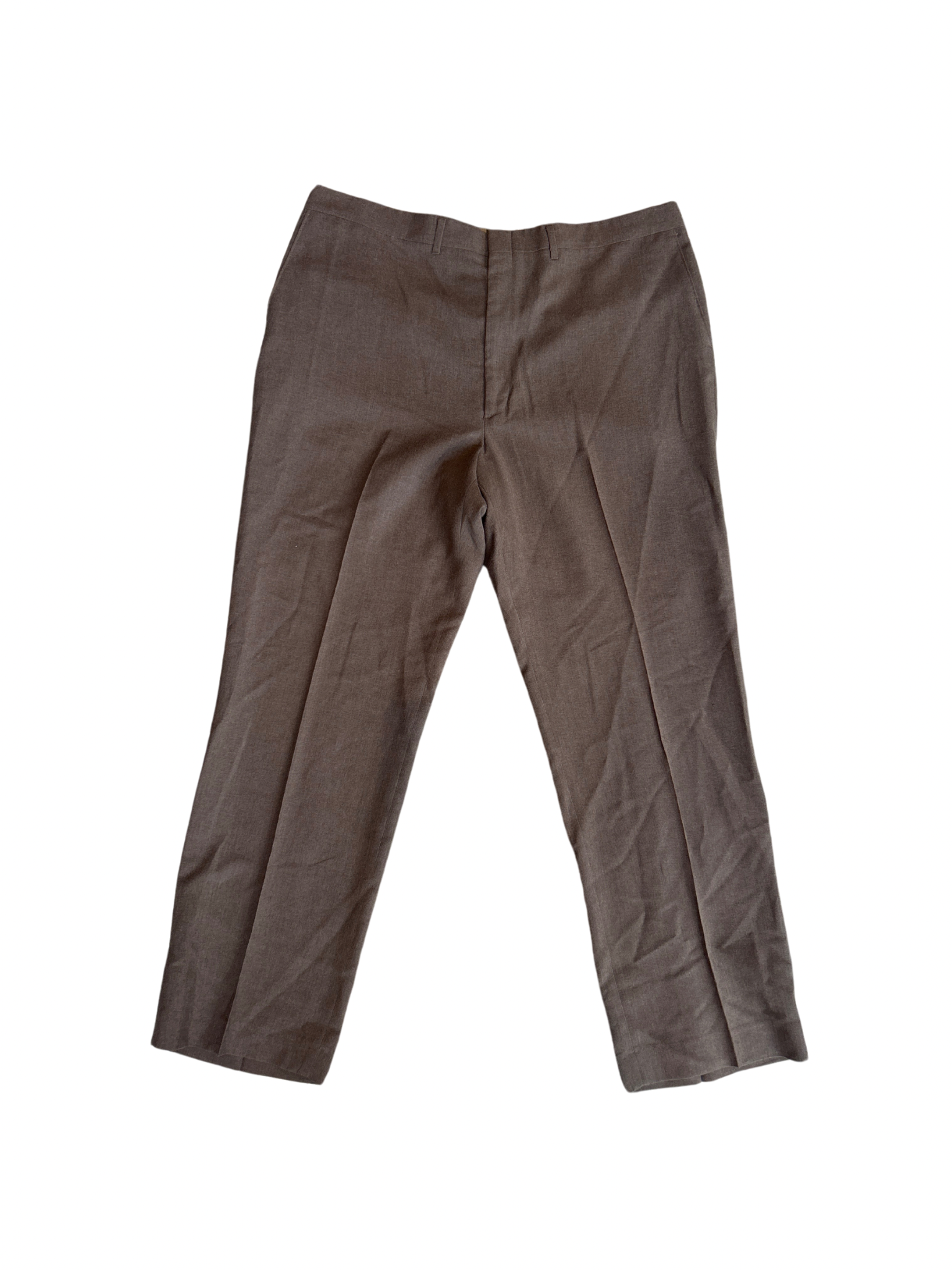 haggar brown dress pants Haggar Cool Right Performance Flex Dress Pants Mens 42x32 Brown Classic Fit NWT
