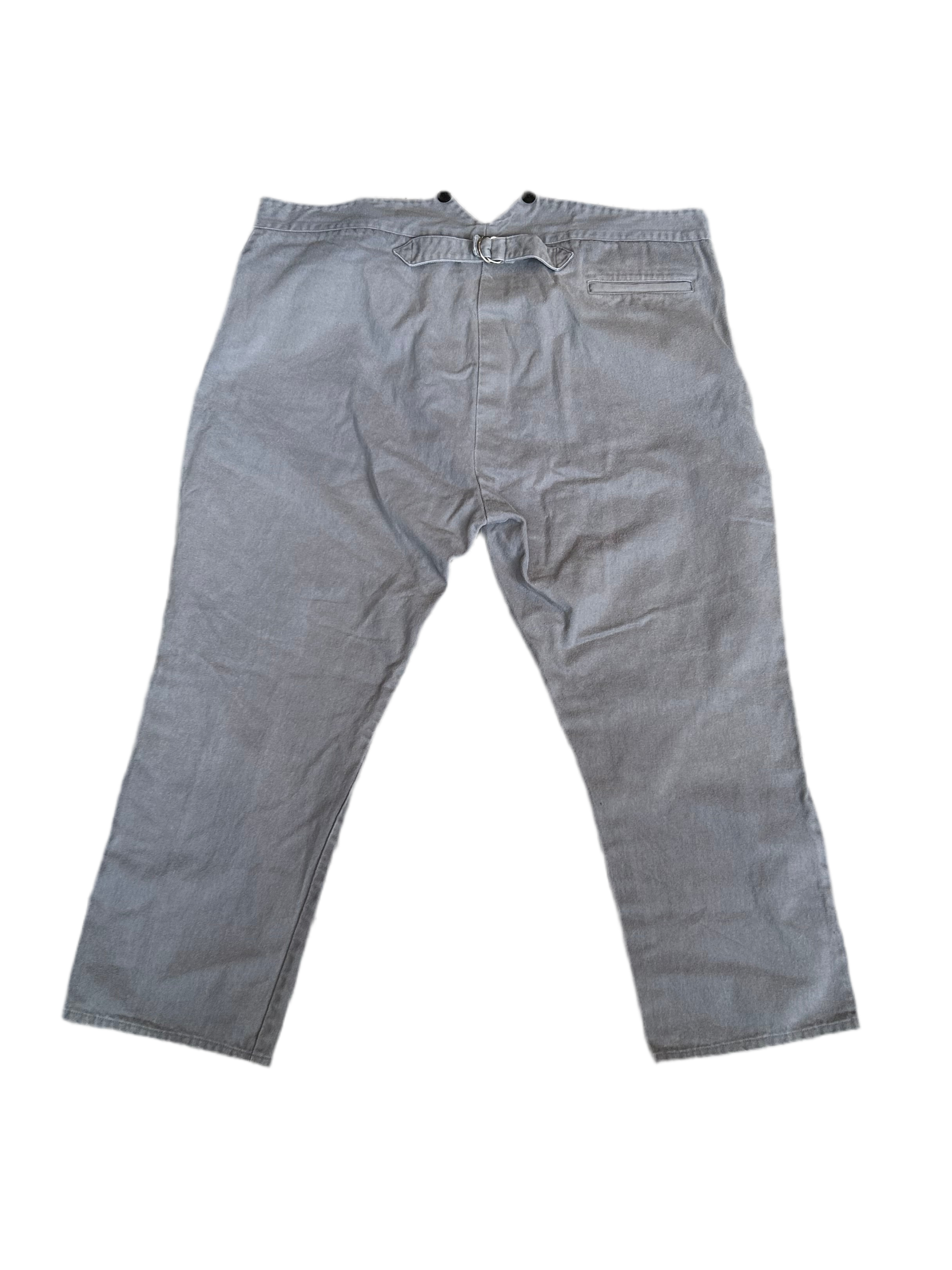 3X Grey Old West Style Denim Trouser