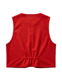 Red Vest With Anchor Buttons