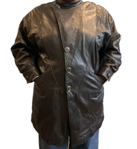 Animal Print Leather Coat