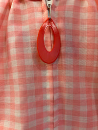 Handmade Gingham Floral Dress