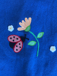 Mandal Bay Blue Ladybug Cardigan