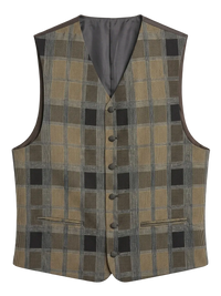 Big Plaid Suit Vest