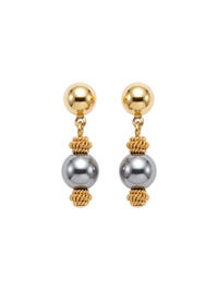 Mixed Metal Dangle Earrings