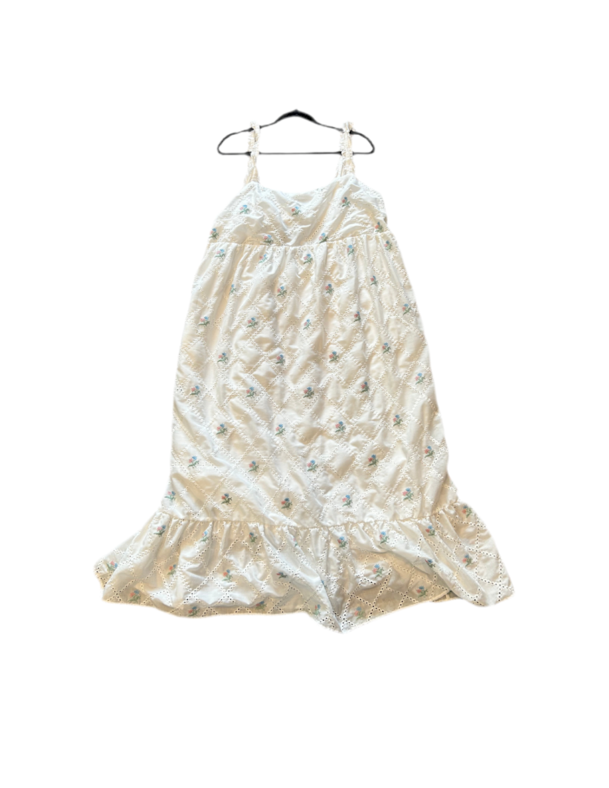 Arula White Floral Eyelet Dress
