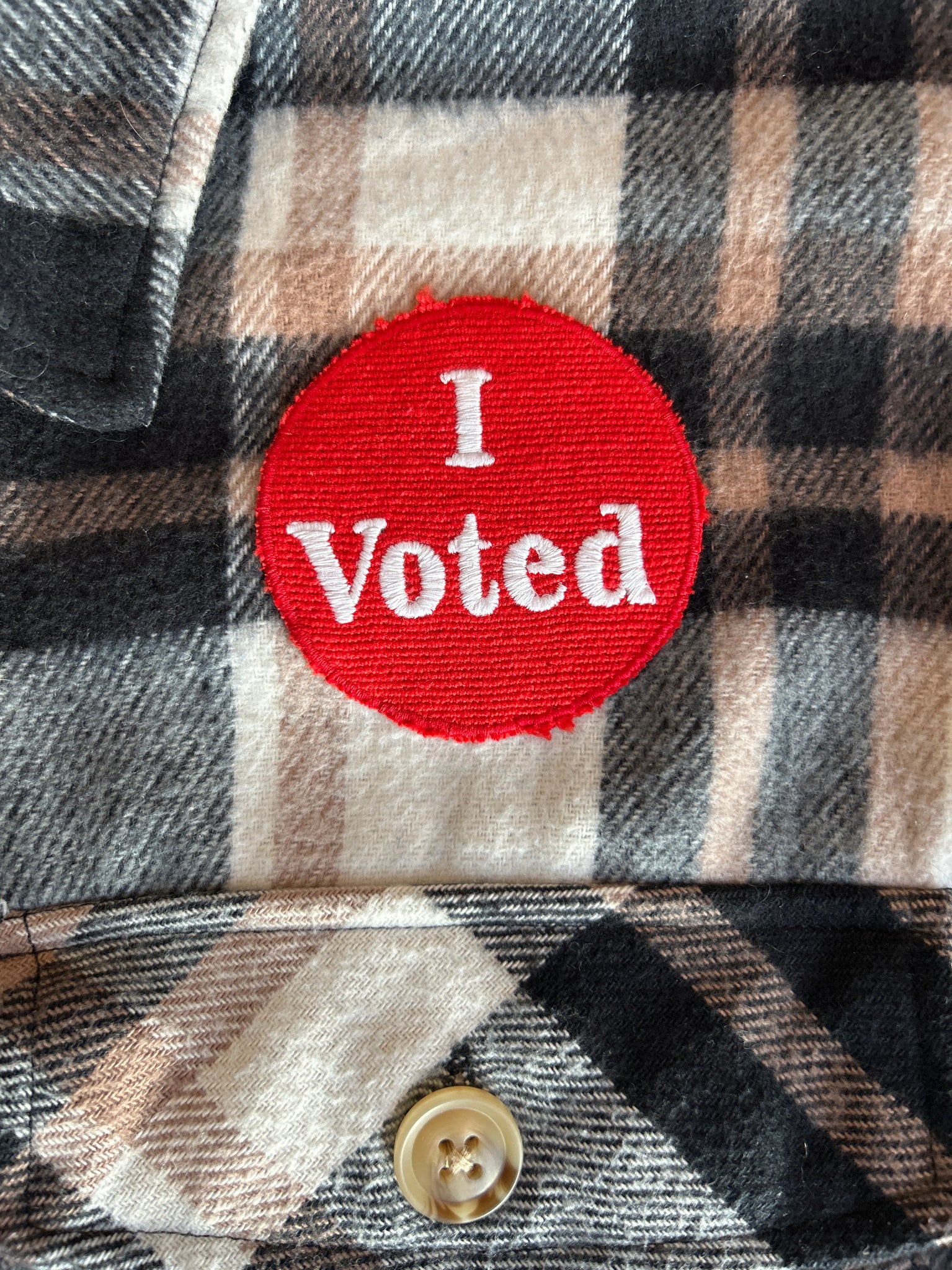 XL I Voted Flannel