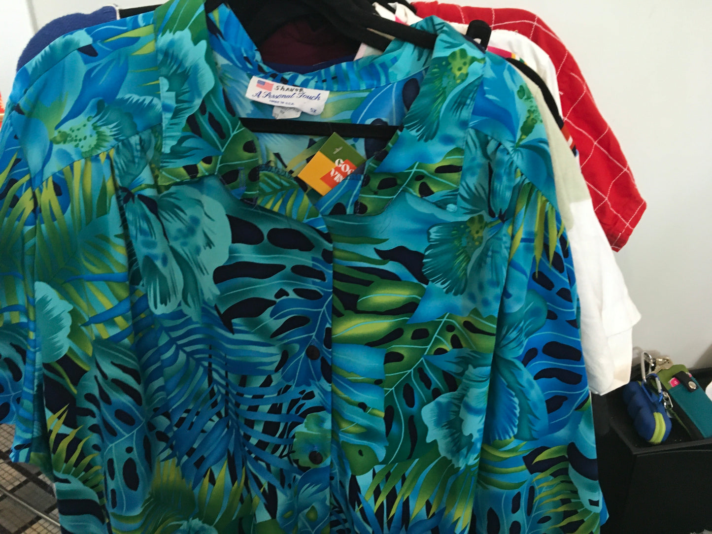 A Personal Touch Tropical Button Up