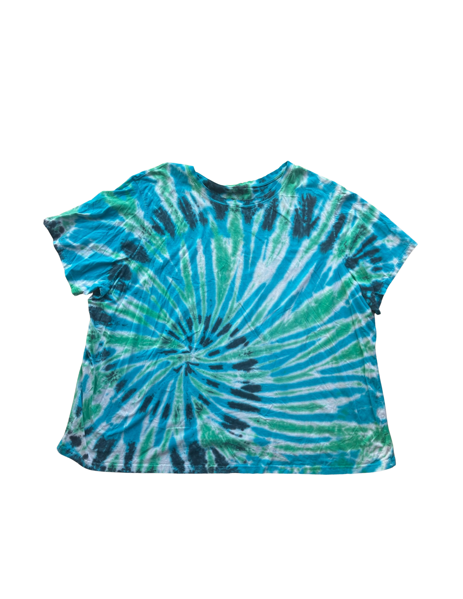 Blue, Green, Black Tie Dye Tee
