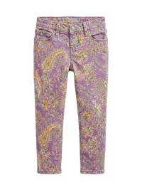 Ralph Lauren Kids Purple Paisley Pants