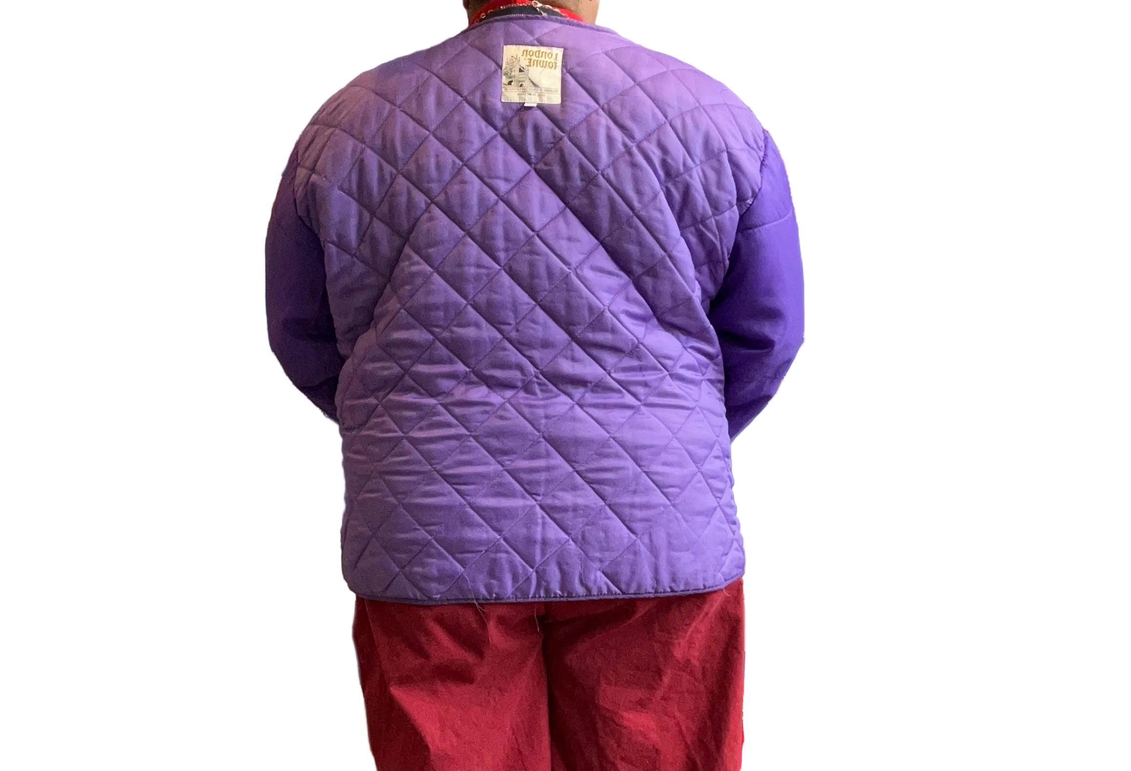 Purple Crop Liner Jacket