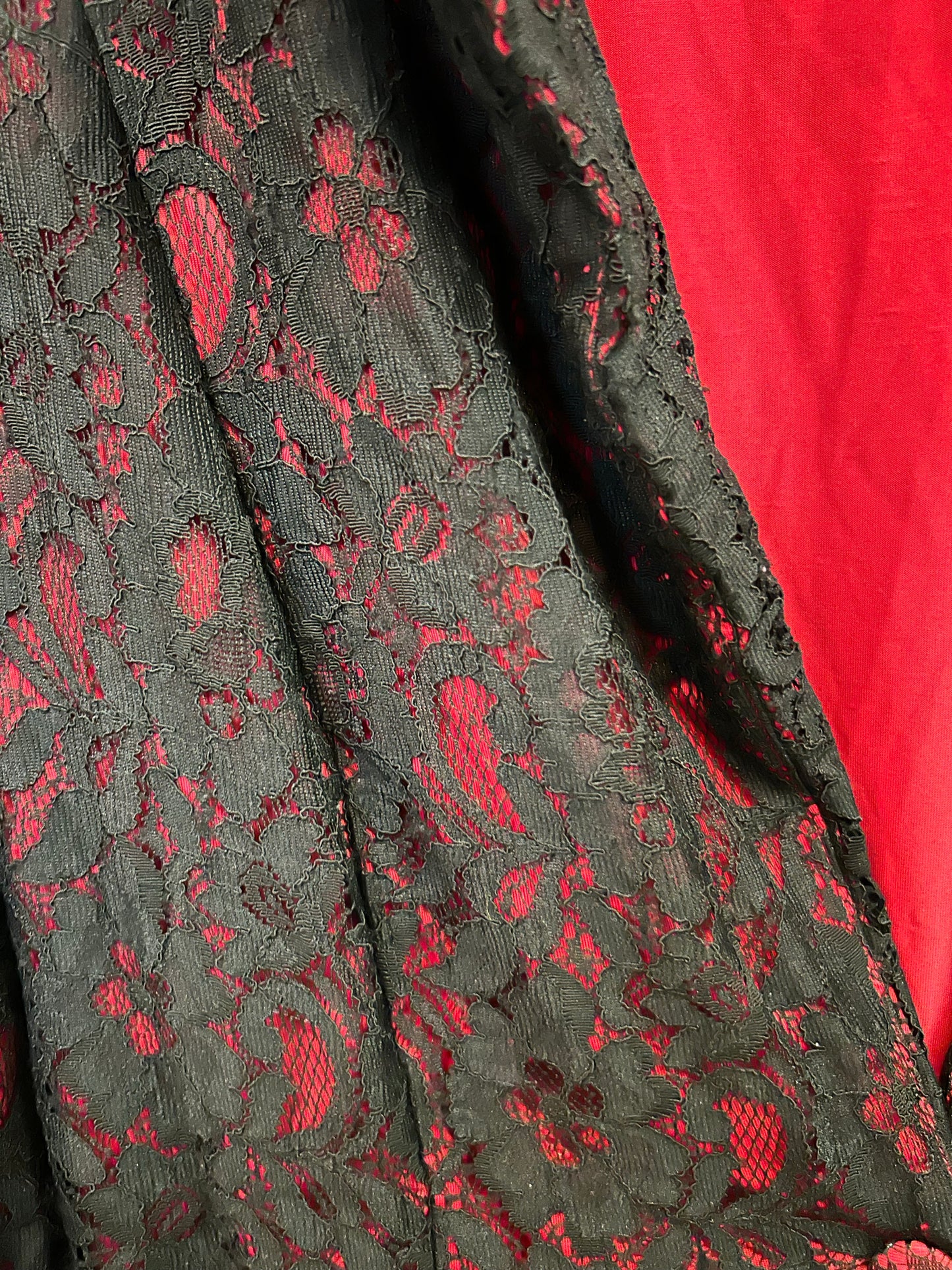 Black & Red Lace Overlay Torrid Blazer