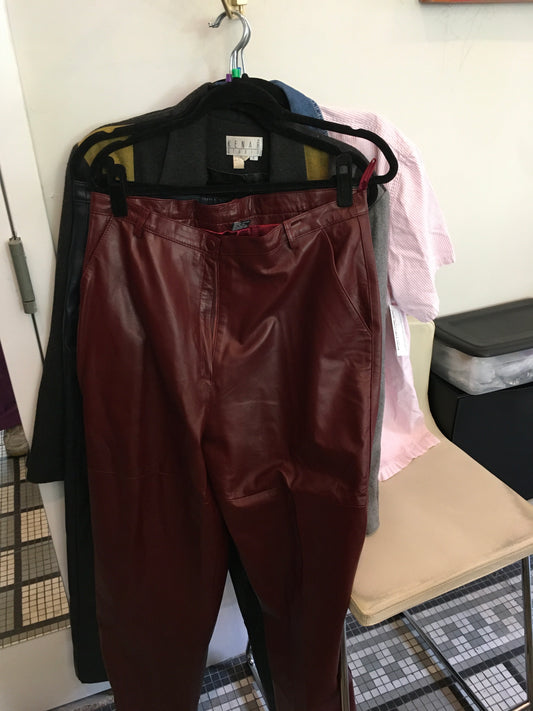 Red Leather Pants