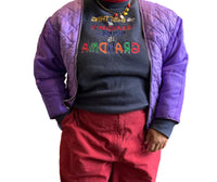 Purple Crop Liner Jacket