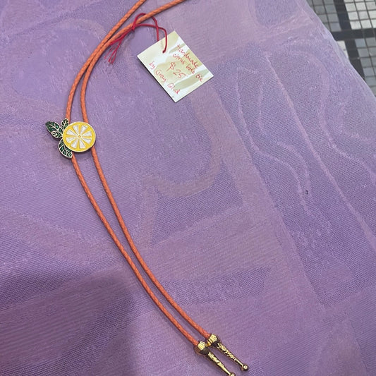 Handmade Lemon Bolo Tie