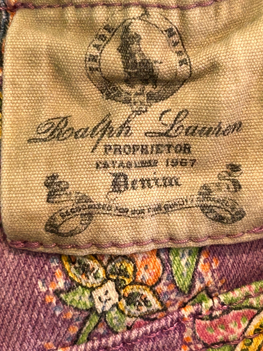 Ralph Lauren Kids Purple Paisley Pants