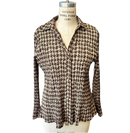2X APT. 9 Brown Abstract Top