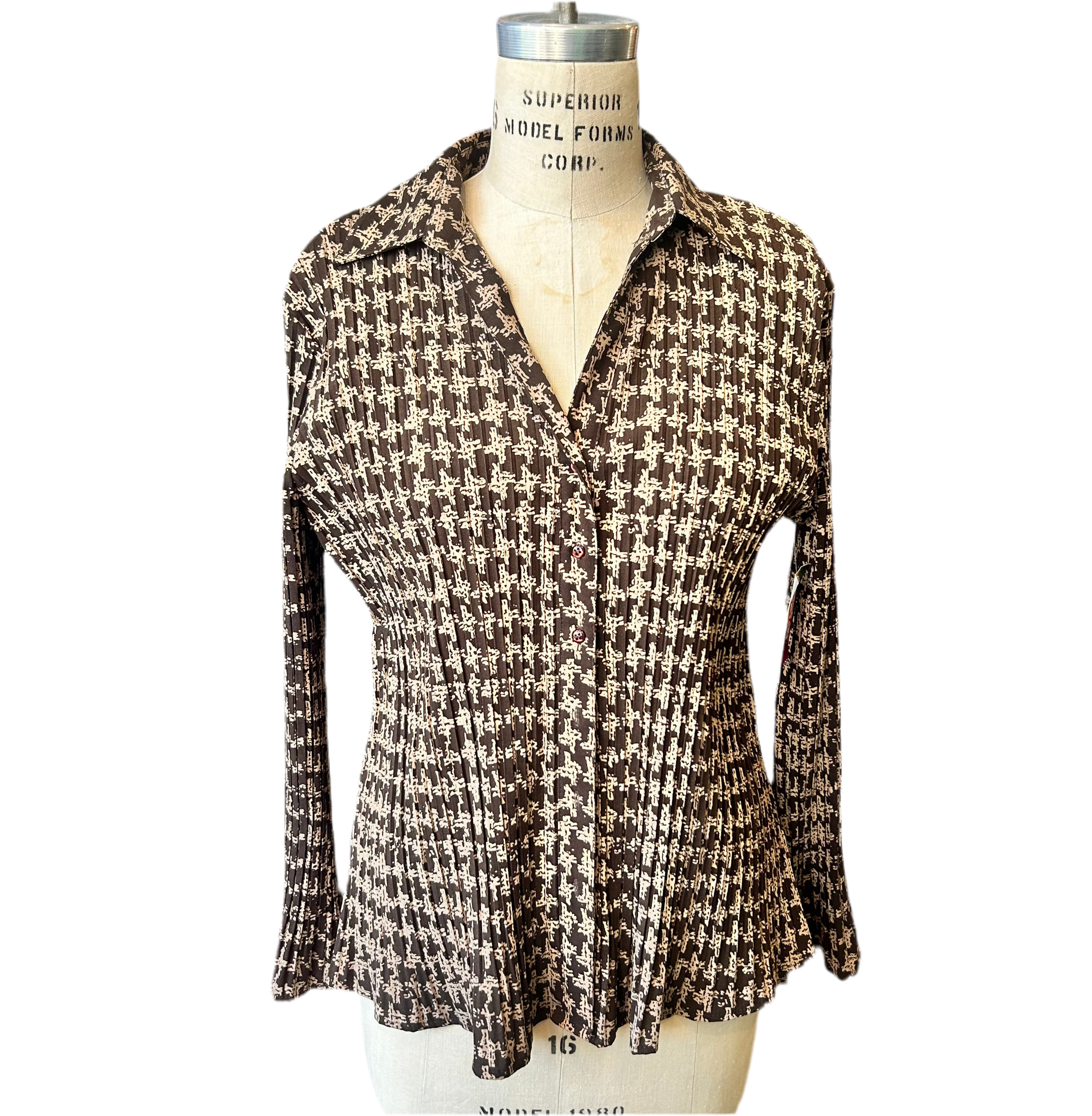 2X APT. 9 Brown Abstract Top