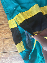 Campus Teal Stripe Swim Shorts