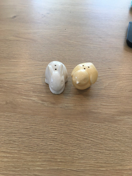 Bunny and Bird Salt and Pepper Shaker