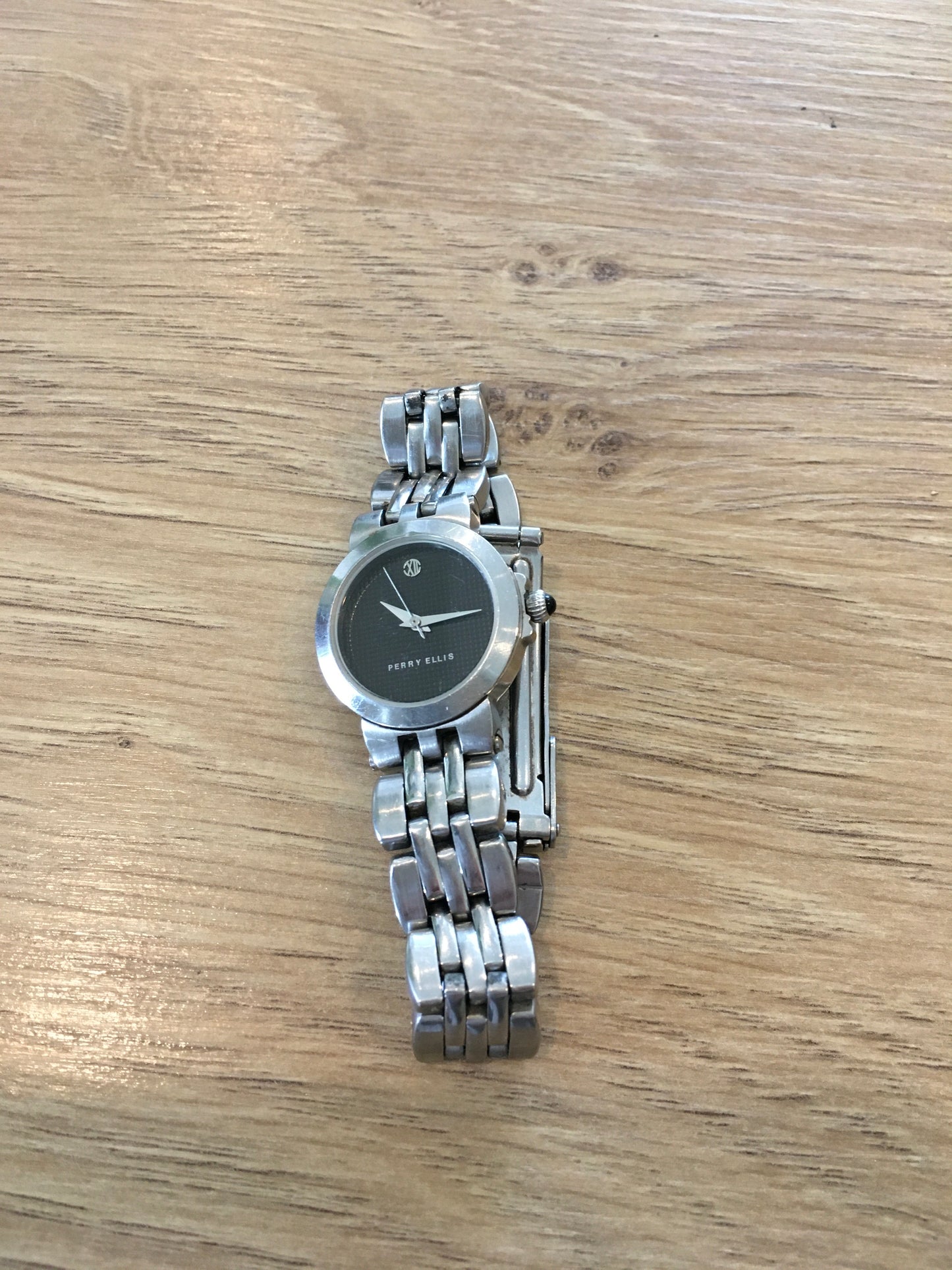 Perry Ellis Silver fashion watch (not operating)