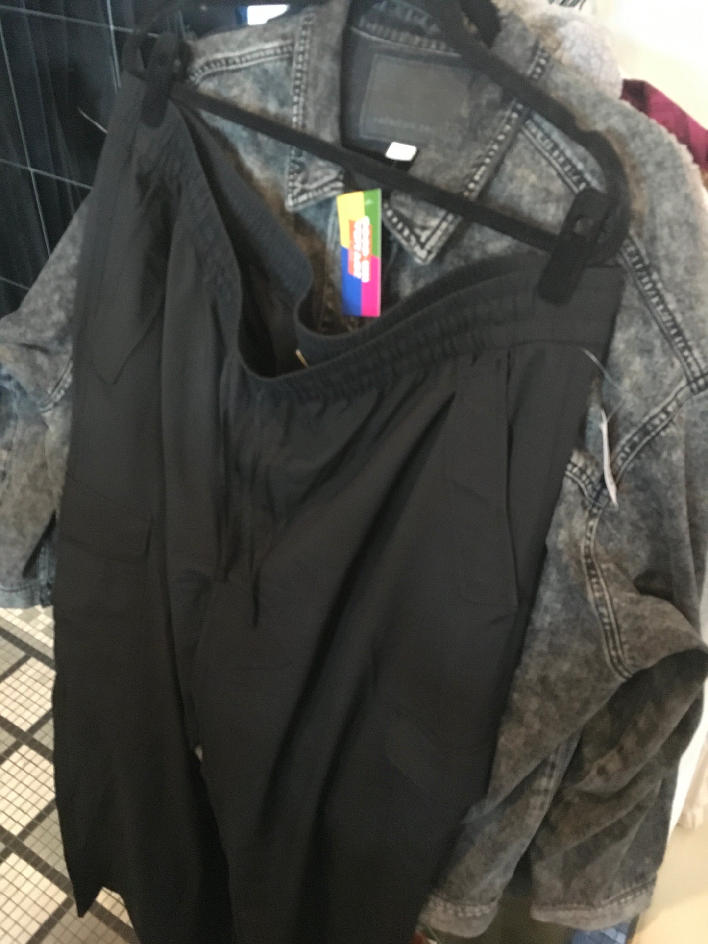 Old Navy Black Stretch Tech Joggers