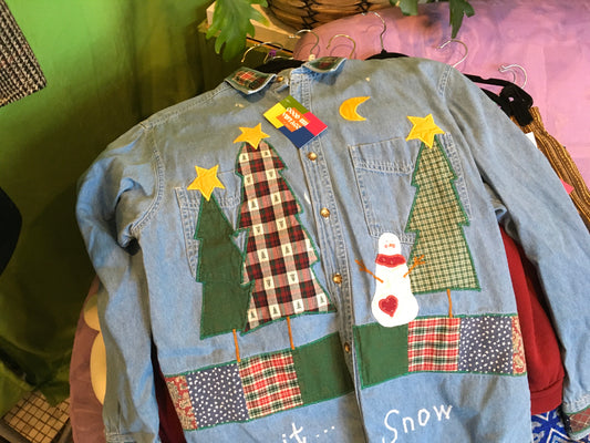 Let it Snow Button Up