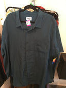 4X HB Teal Short Sleeve Button Up