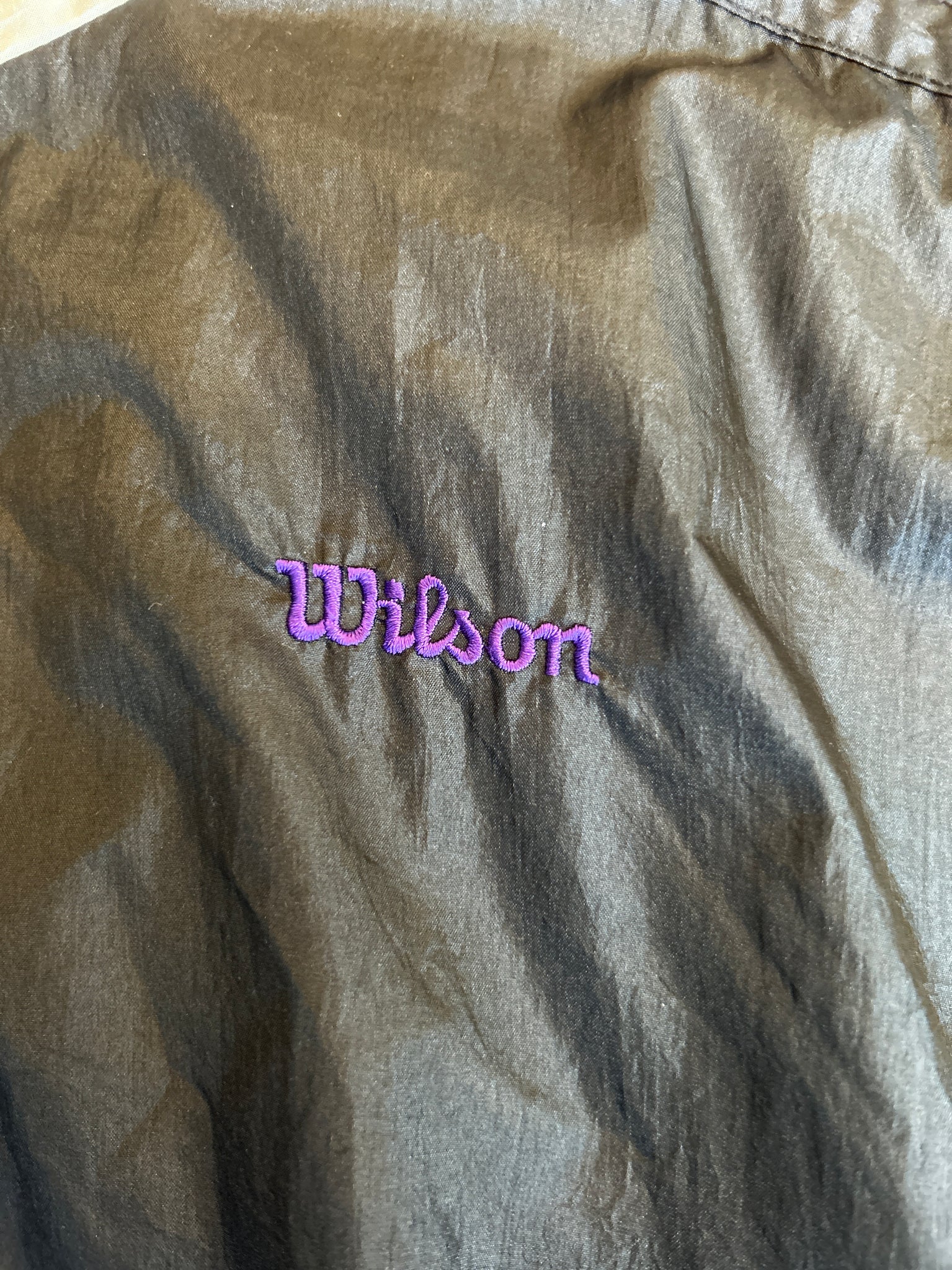 3X Purple and Black Wilson Windbreaker