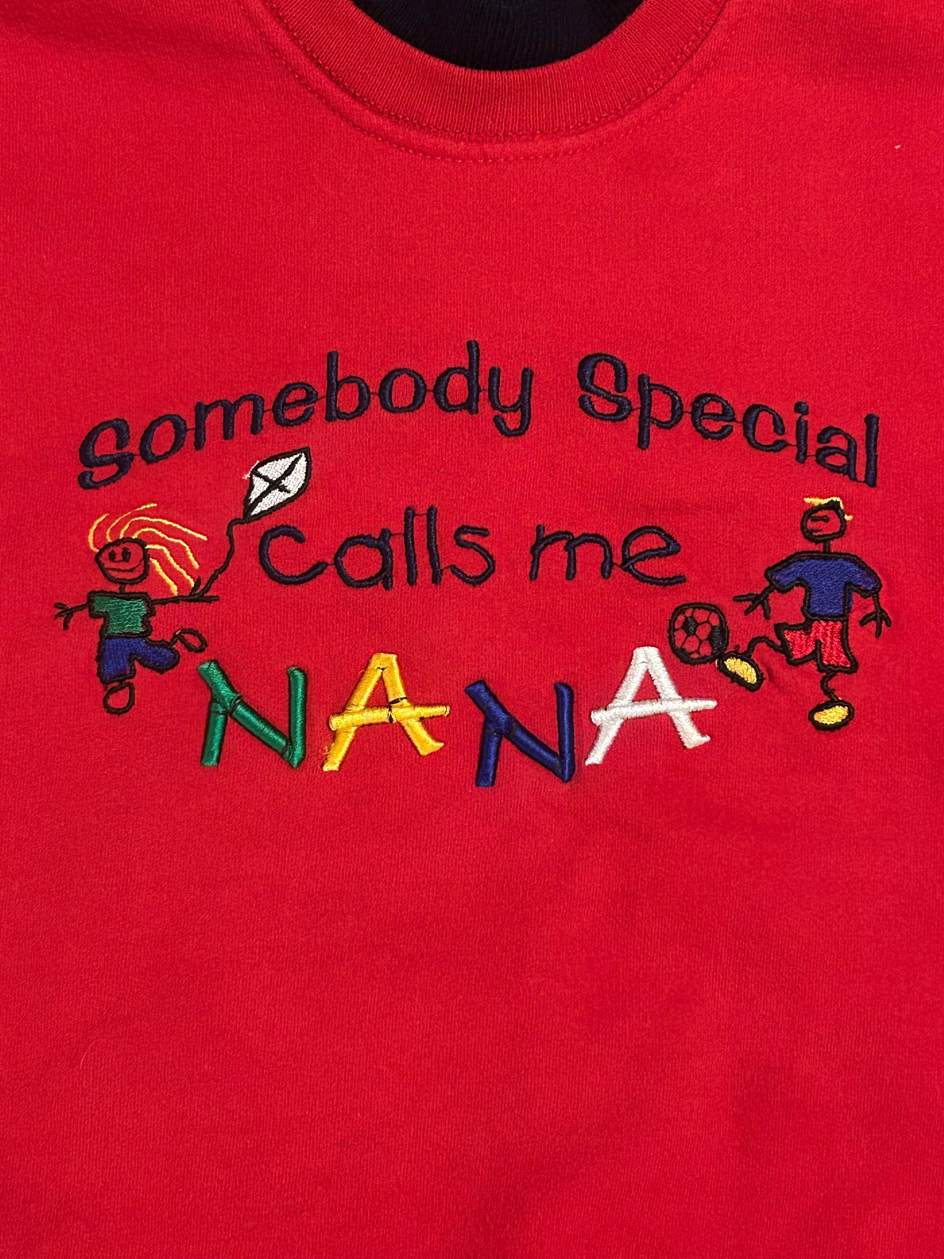 XL Red Somebody Special Calls Me Nana