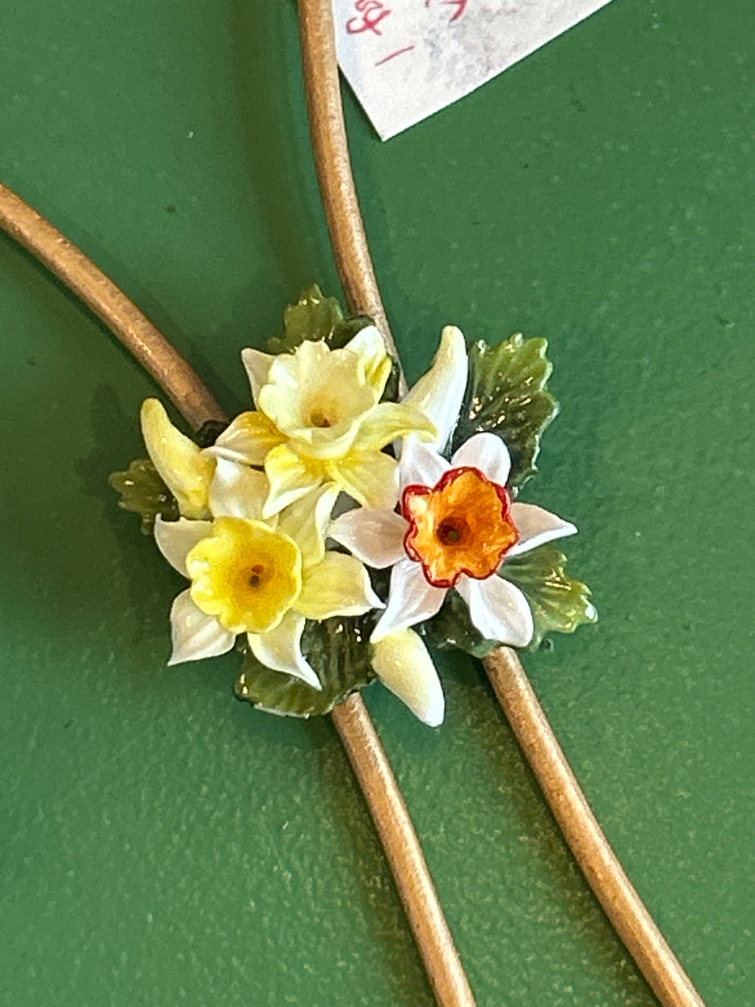 Handmade Daffodil Bolo Tie