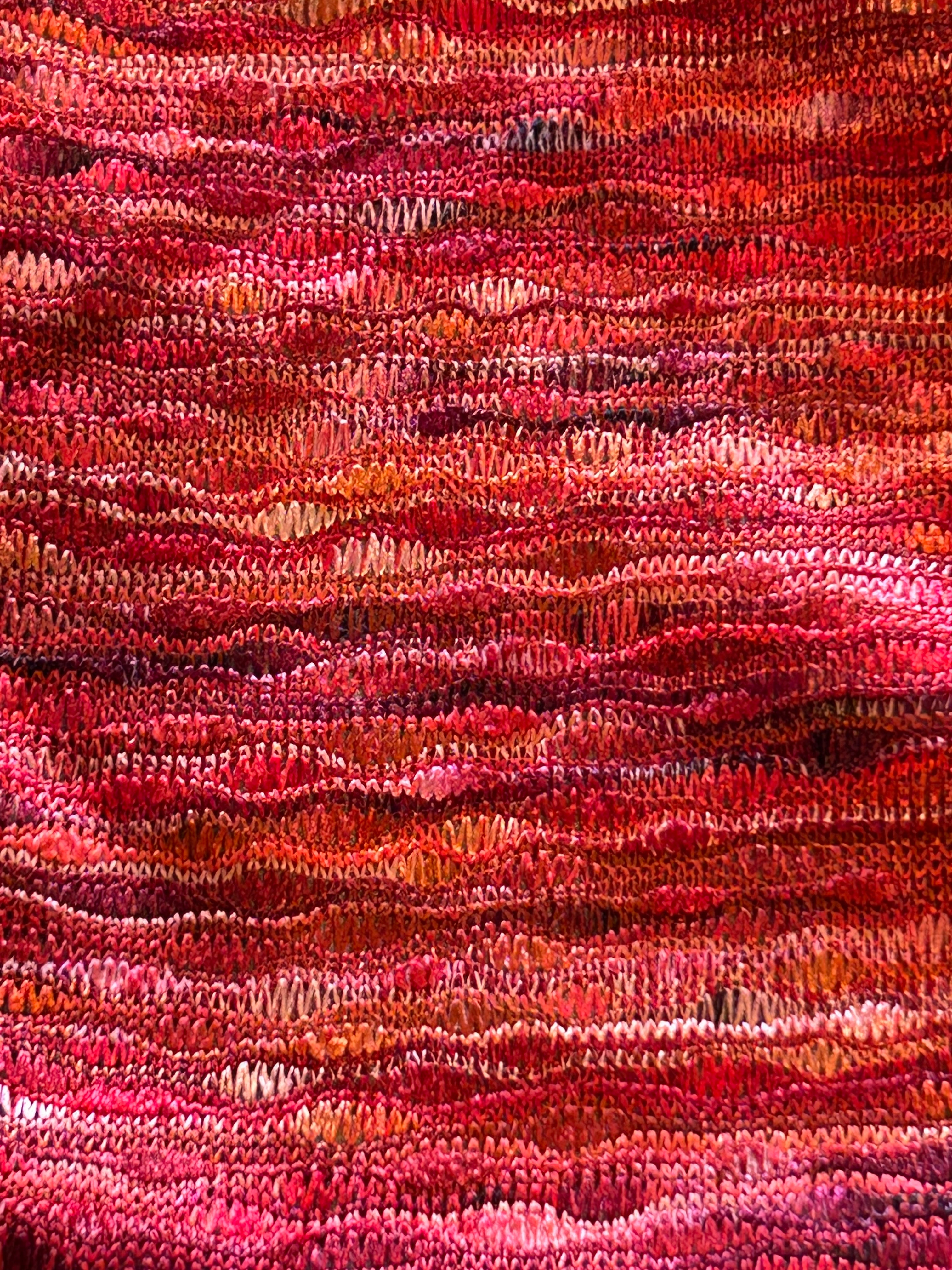 Woven Red Abstract Tank