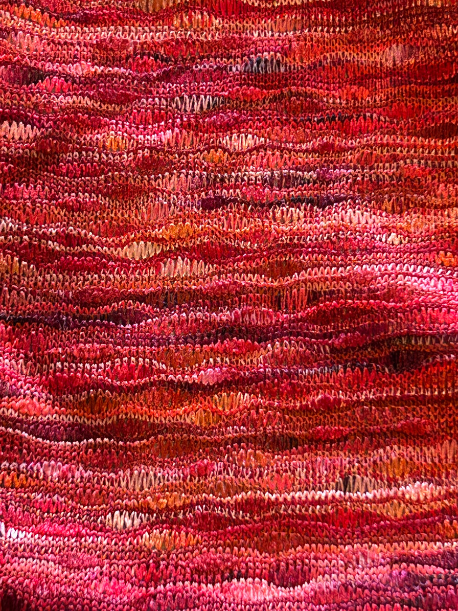 Woven Red Abstract Tank