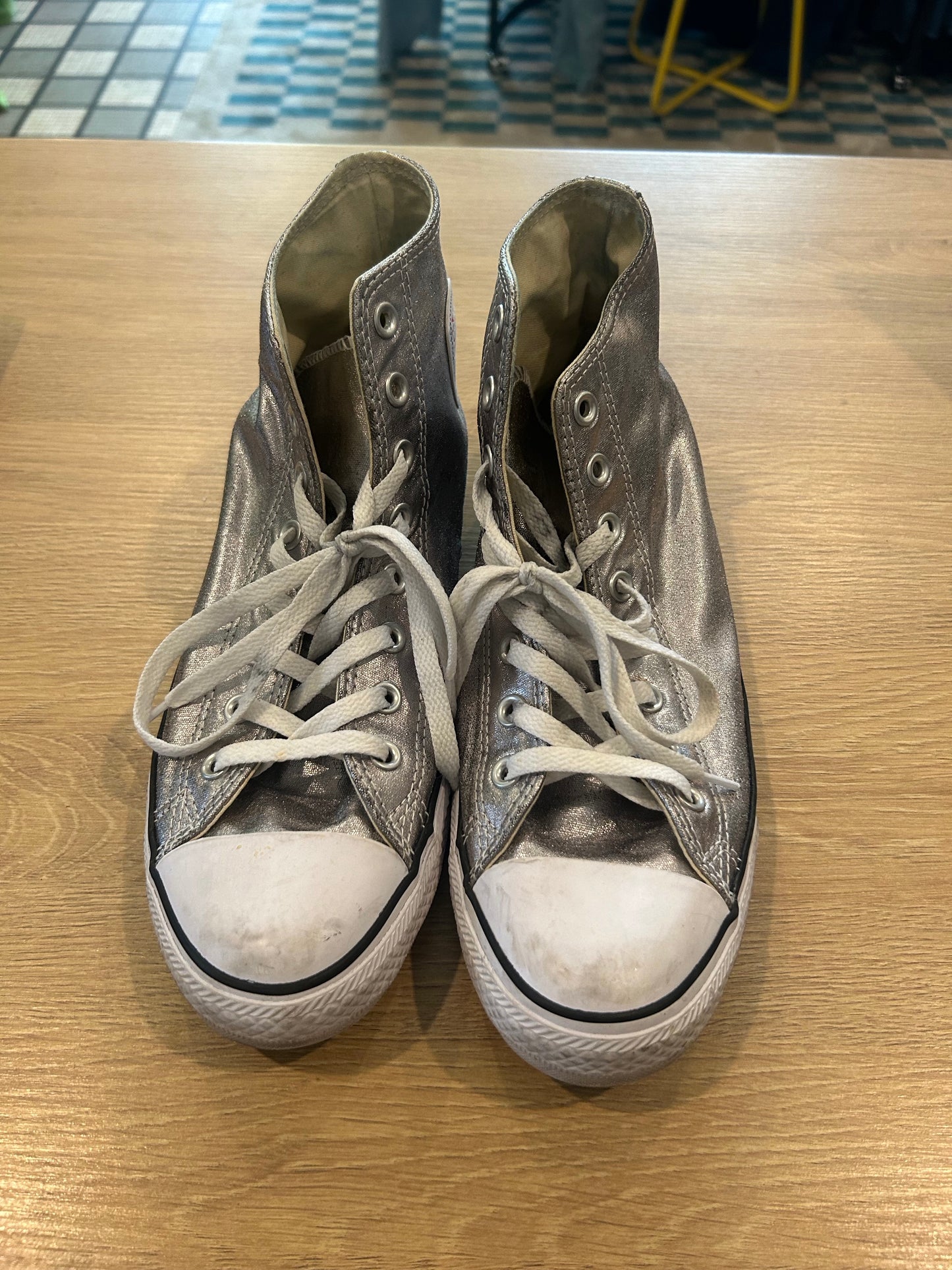 Silver Converse