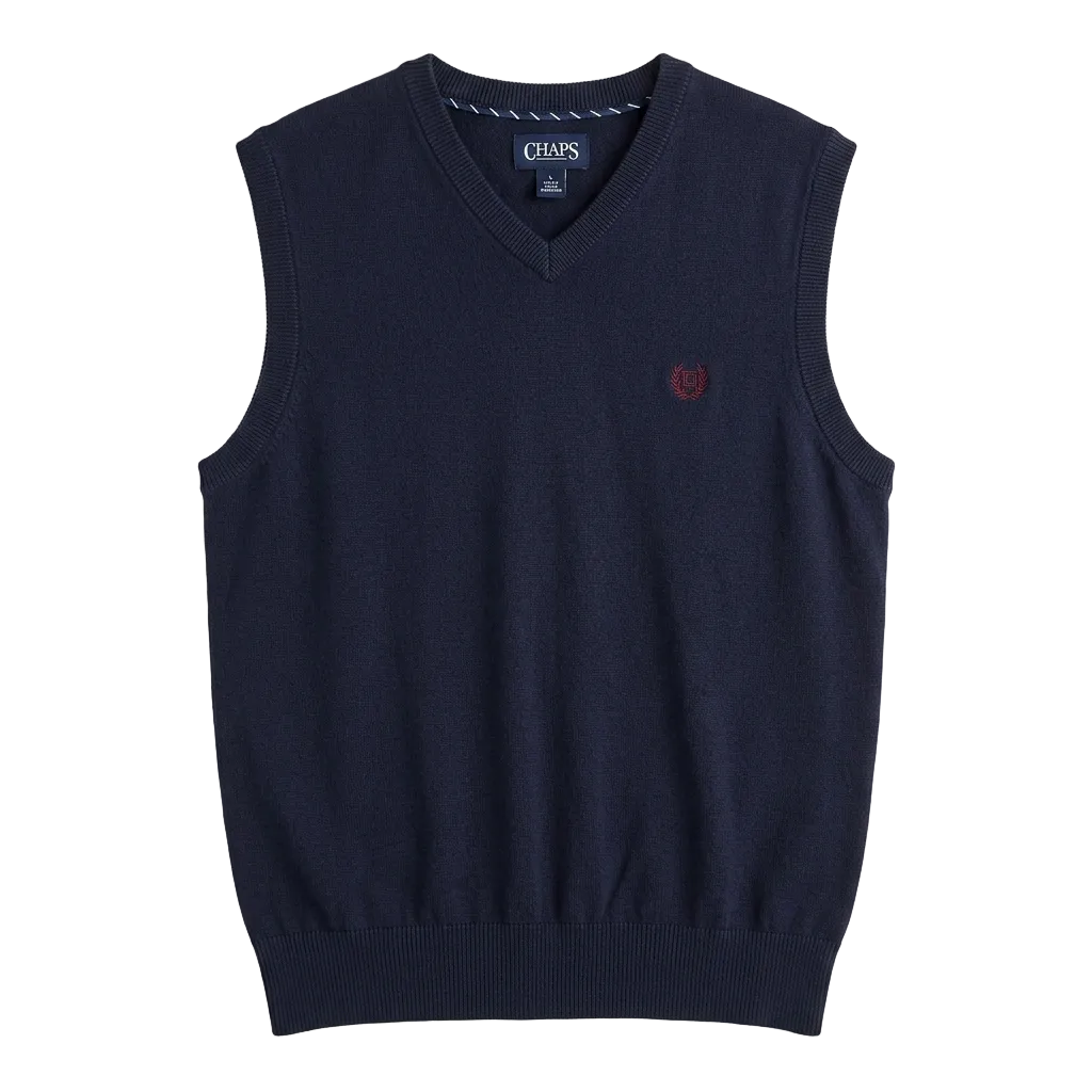 Chaps Navy Sweater Vest