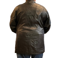 Animal Print Leather Coat