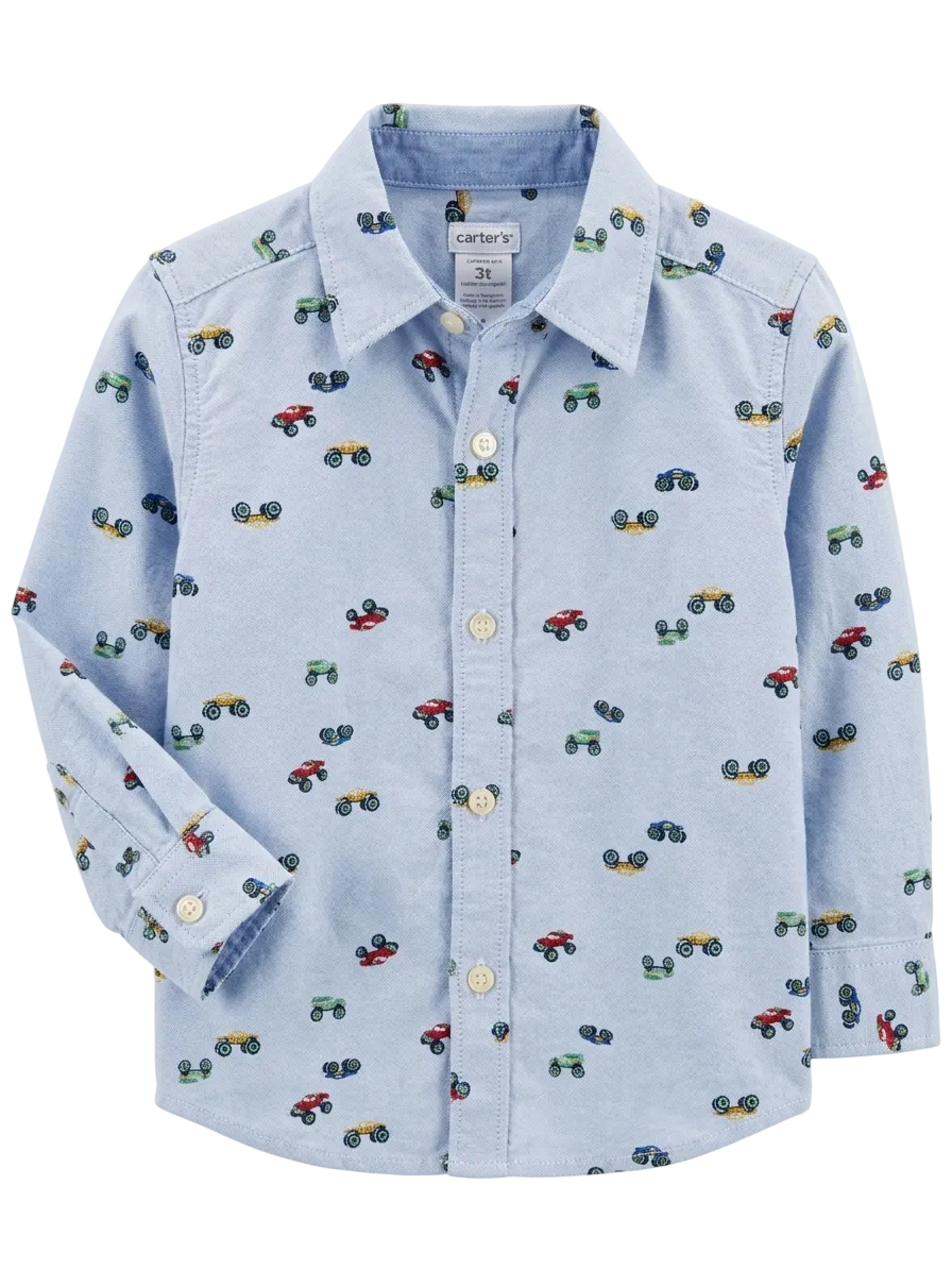 Carter’s Monster Truck Button Up