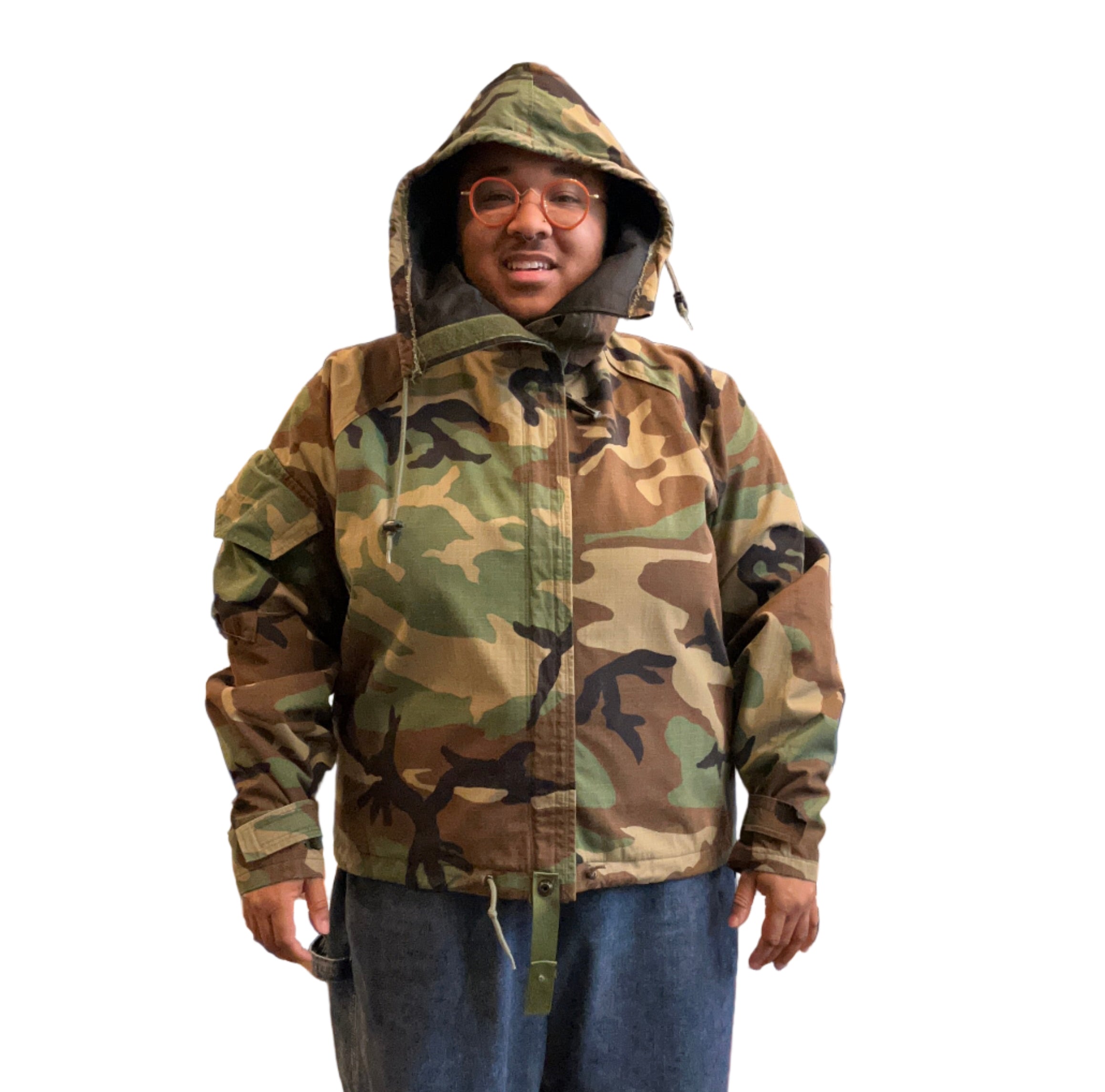 High Neck Camo Jacket