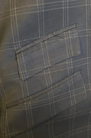 Gray Plaid Vest